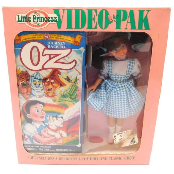 Vintage Little Princess Collection Video Pak Journey Back to Oz VHS Tape Doll